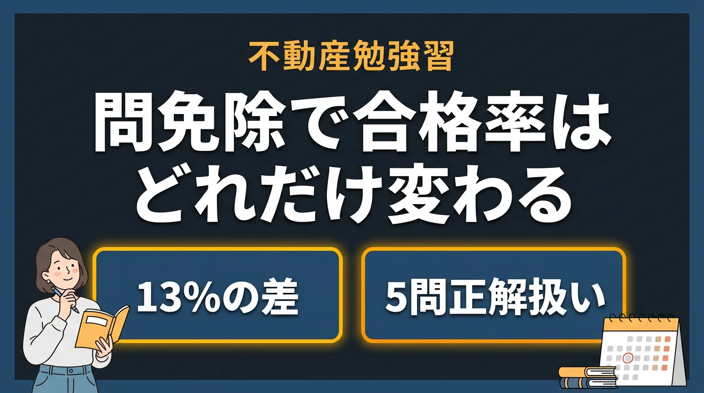 5問免除で合格率3.8%差?先輩の体験から学ぶ活用法