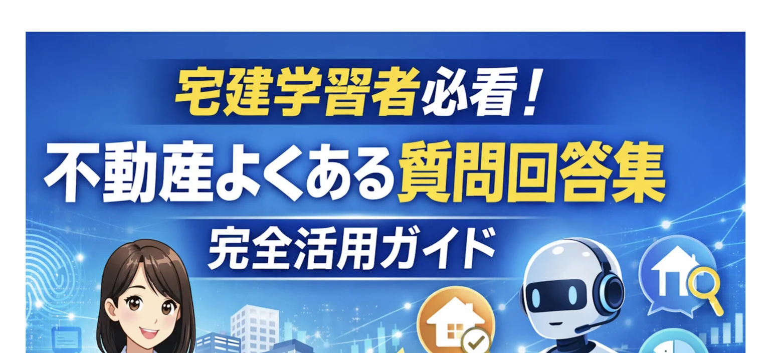 宅建学習者必見!不動産よくある質問回答集完全活用ガイド