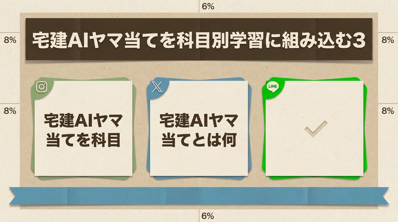 宅建AIヤマ当てを科目別学習に活かす5つの実践ステップ