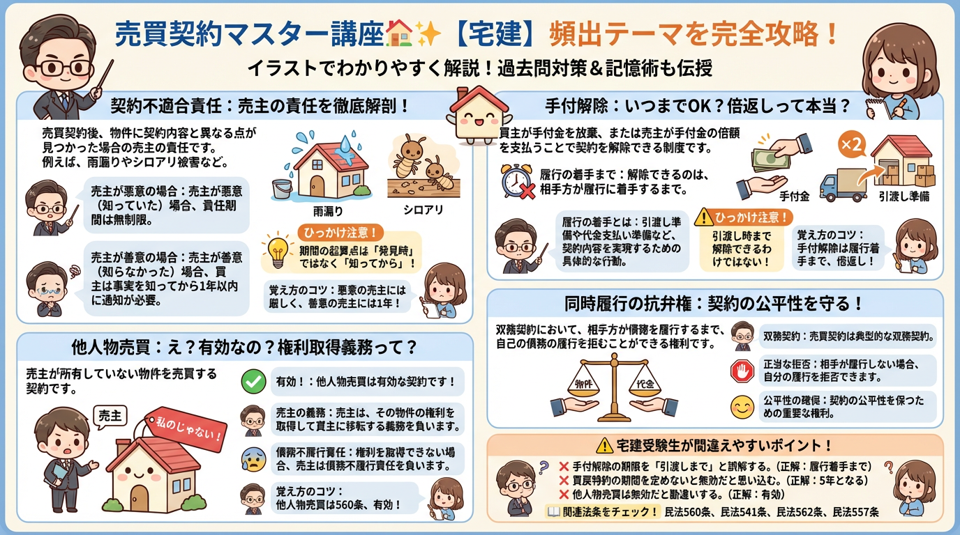 売買契約の完全図解の図解|民法(権利関係)