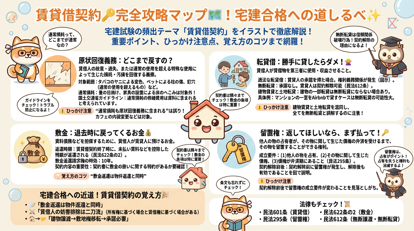 賃貸借契約の完全図解の図解|民法(権利関係)