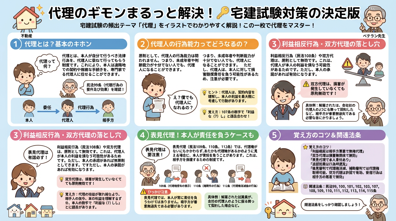 代理の完全図解の図解|民法(権利関係)