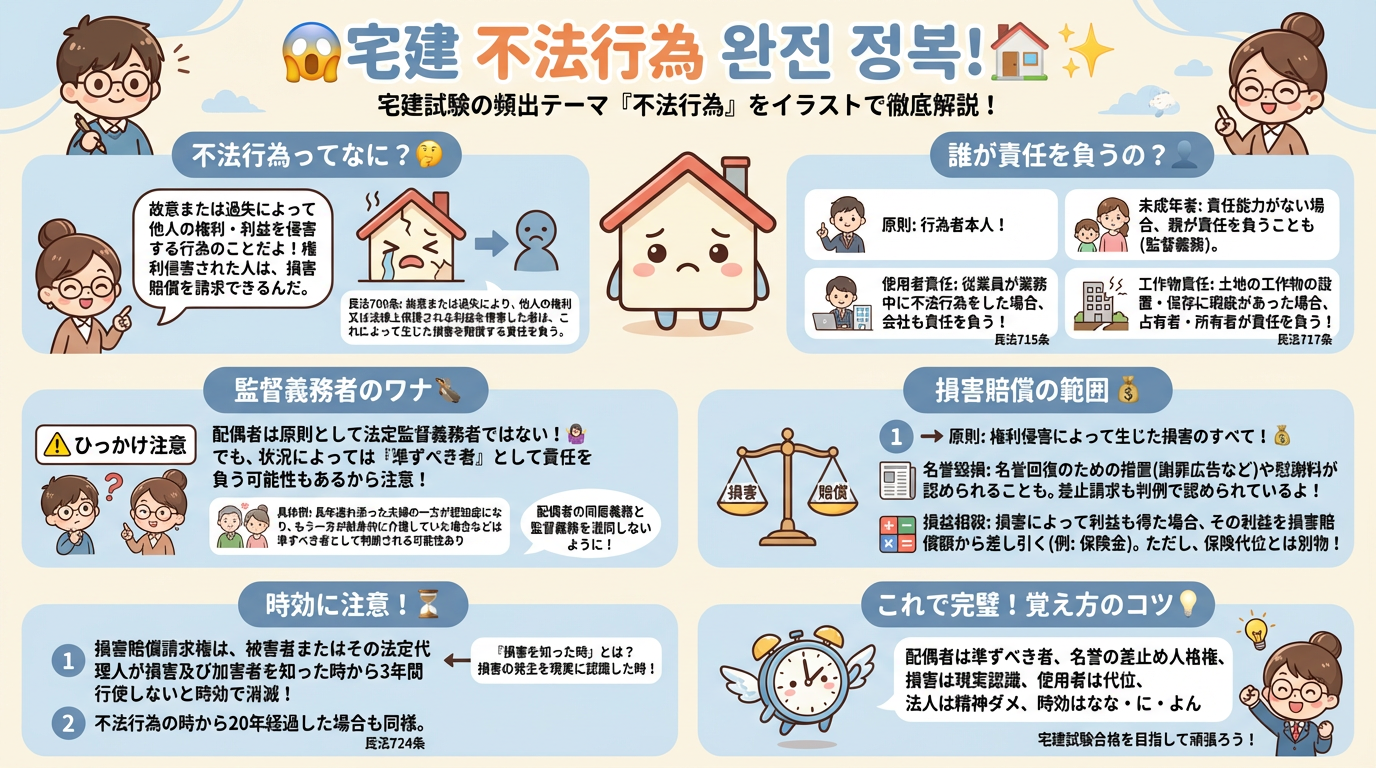 不法行為の完全図解の図解|民法(権利関係)