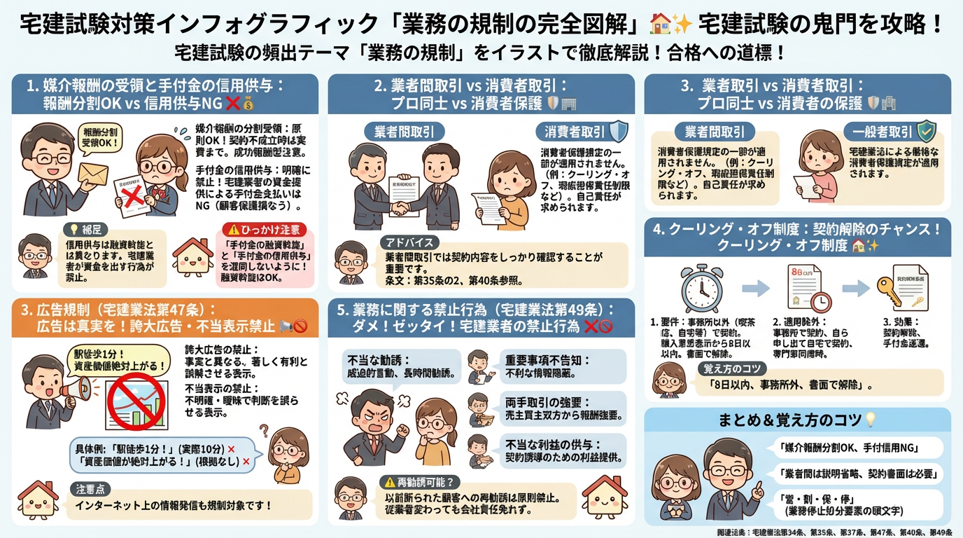 業務の規制の完全図解の図解｜宅建業法
