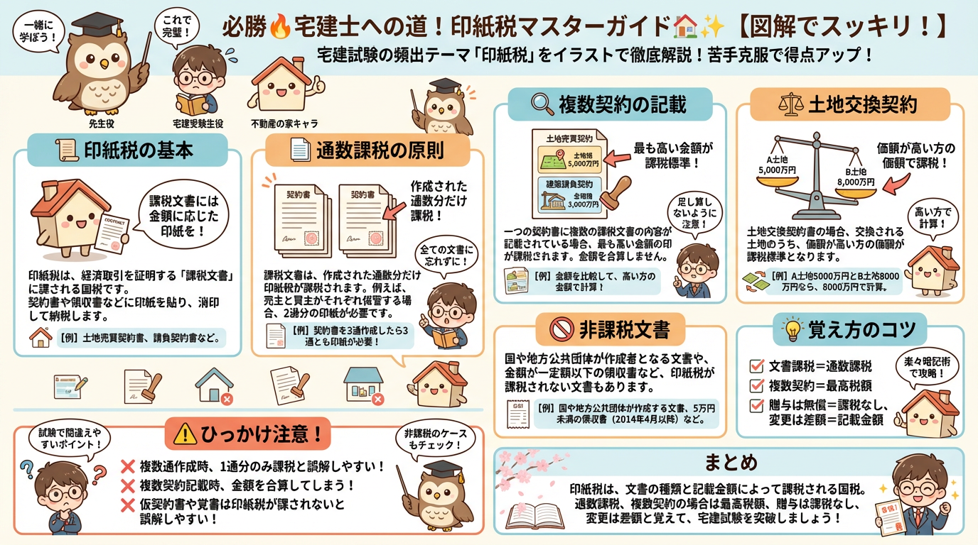 印紙税の完全図解の図解｜宅建業法