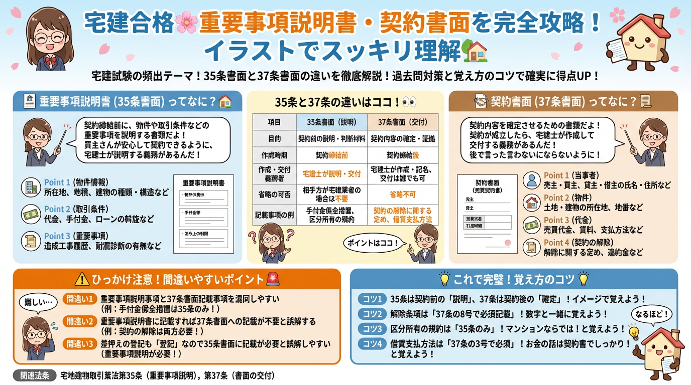 重要事項説明書・契約書面の完全図解の図解｜宅建業法