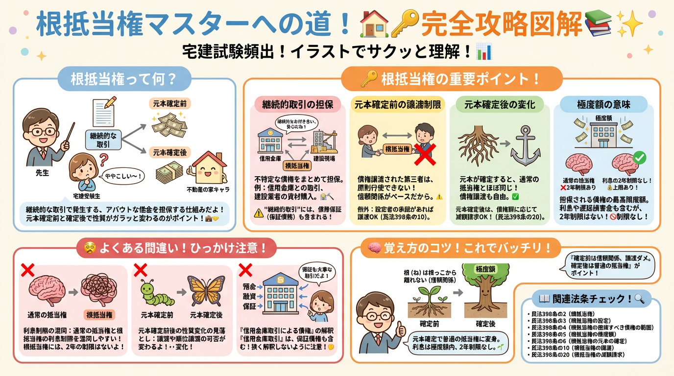 根抵当権の完全図解の図解|民法(権利関係)