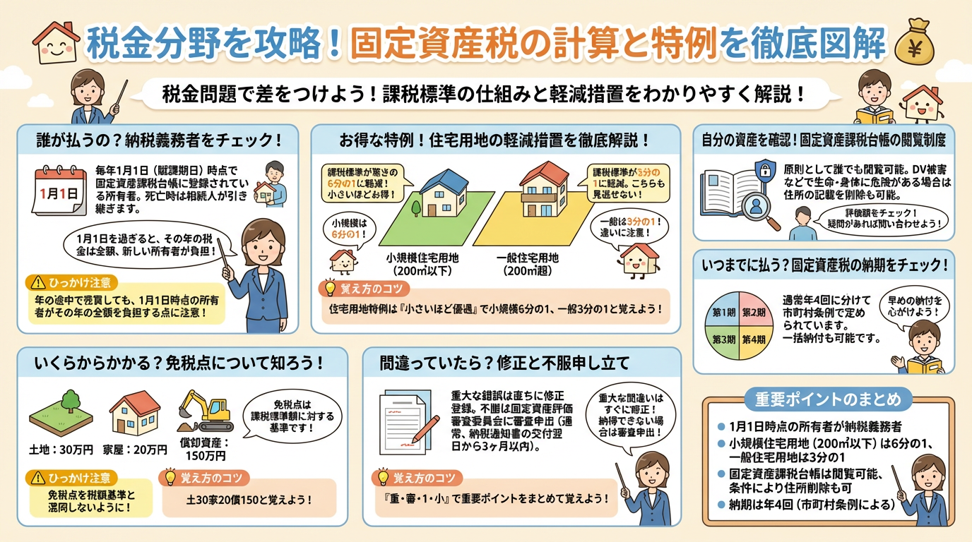 固定資産税の計算と特例図解の図解｜税・その他