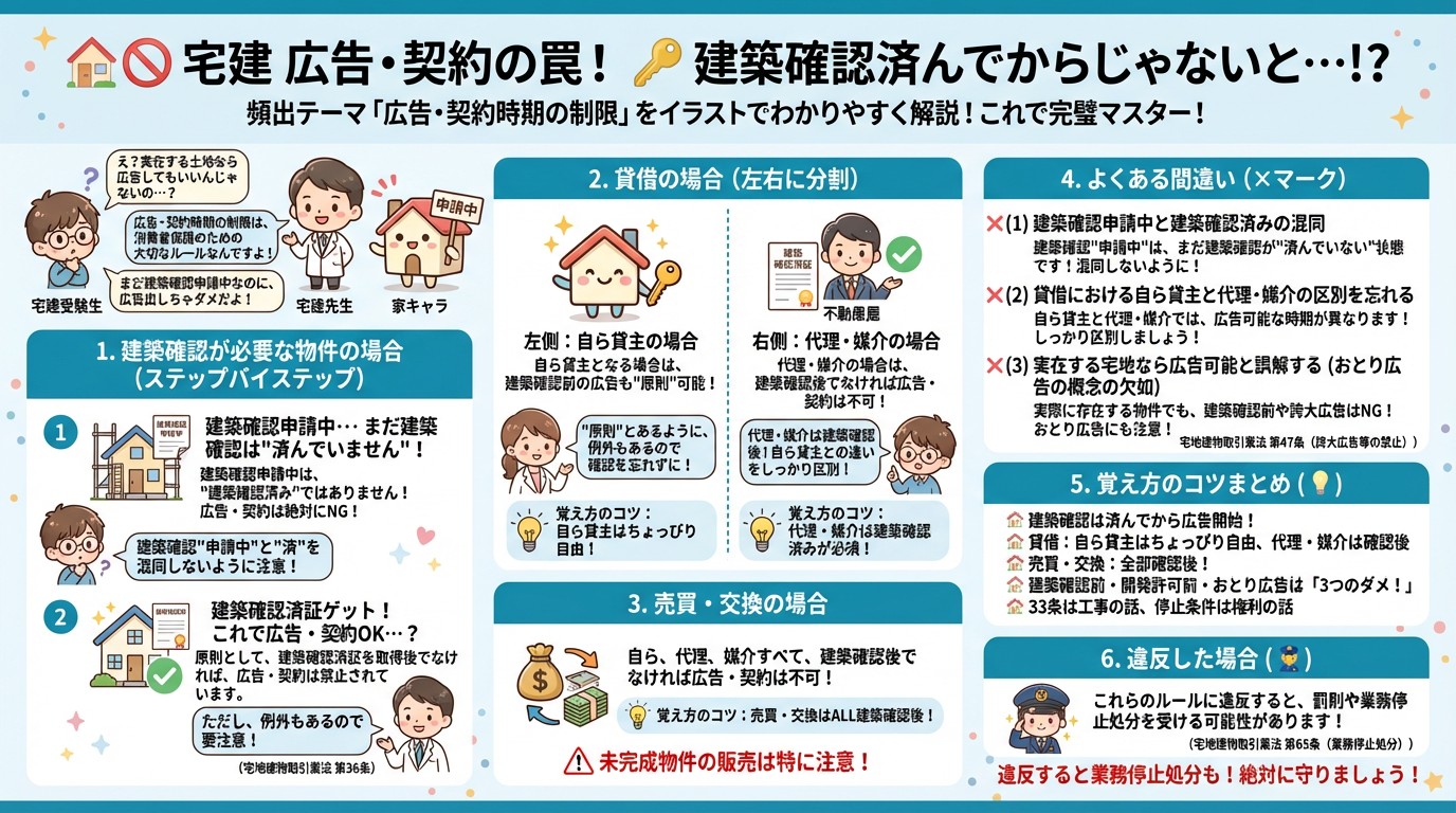 広告・契約時期の制限の完全図解の図解｜宅建業法
