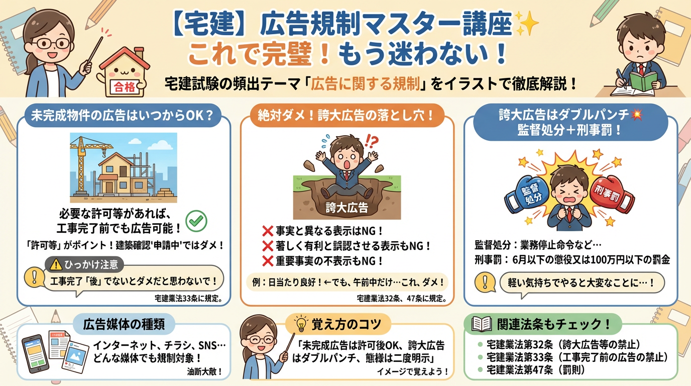 広告に関する規制の完全図解の図解｜宅建業法