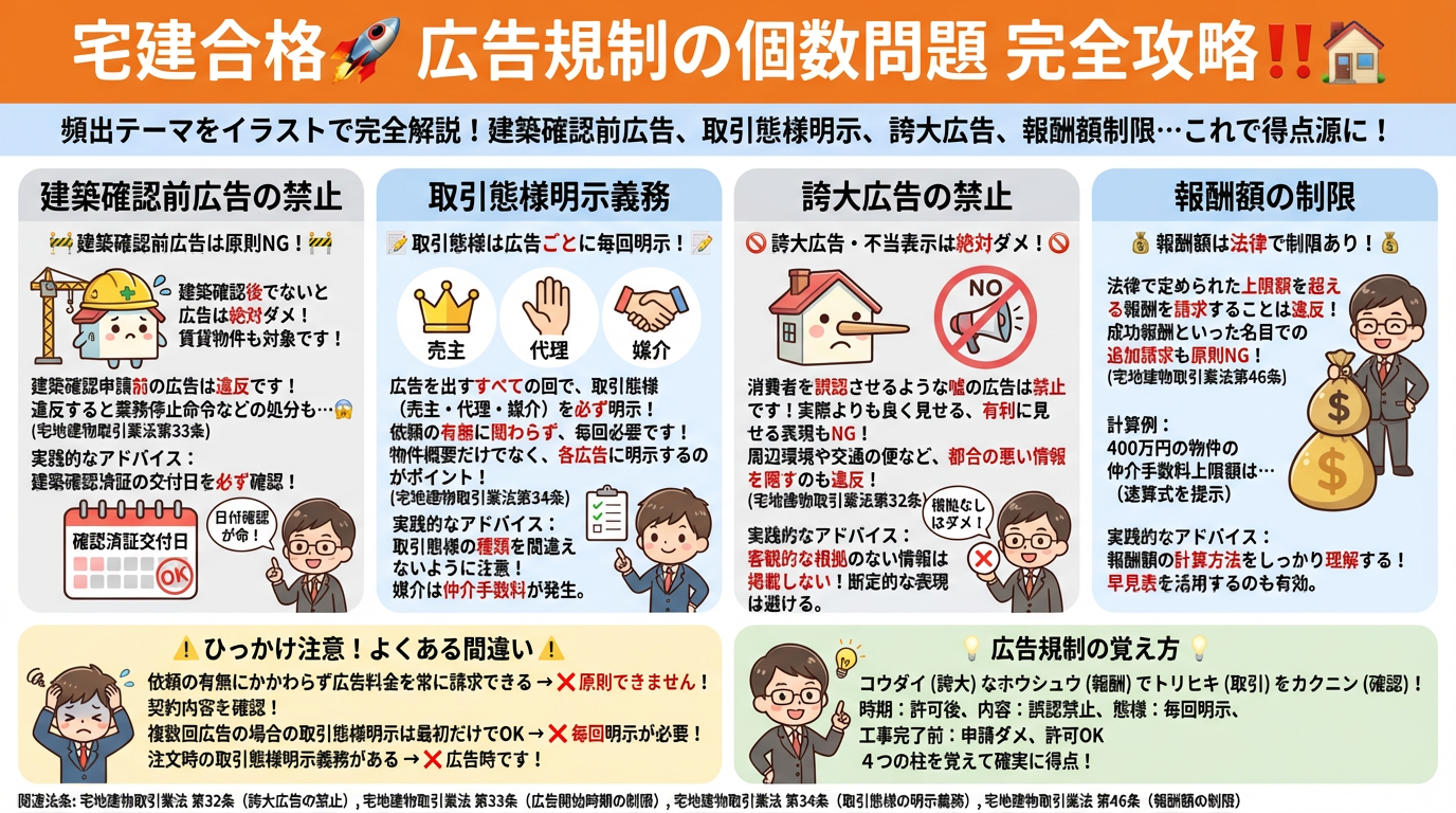 広告の規制（個数問題）の完全図解の図解｜宅建業法