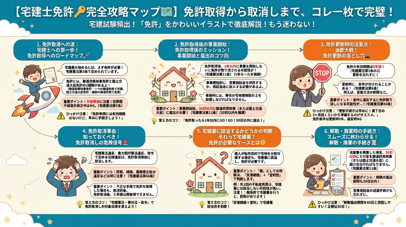 免許の完全図解の図解｜宅建業法