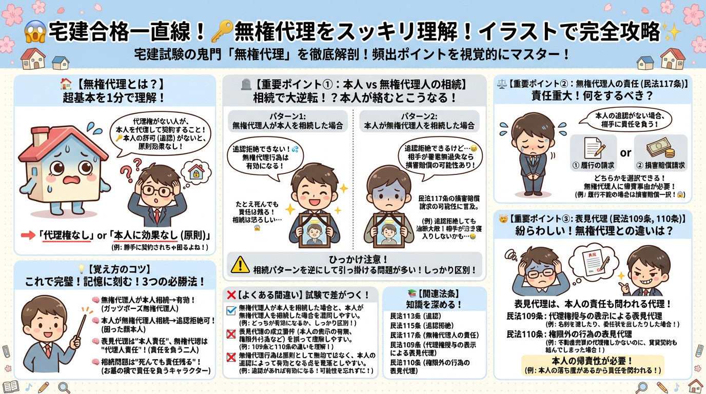 無権代理の完全図解の図解|民法(権利関係)