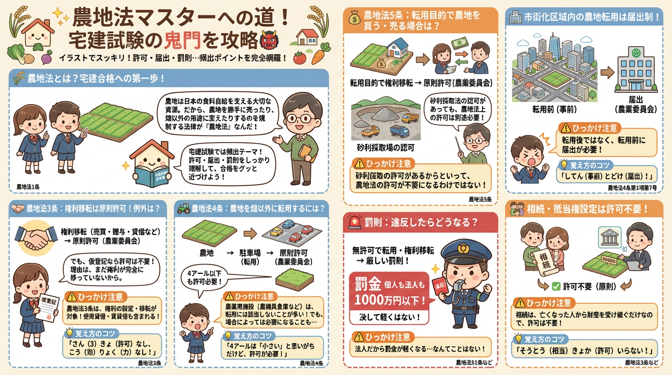 農地法の完全図解の図解｜法令上の制限