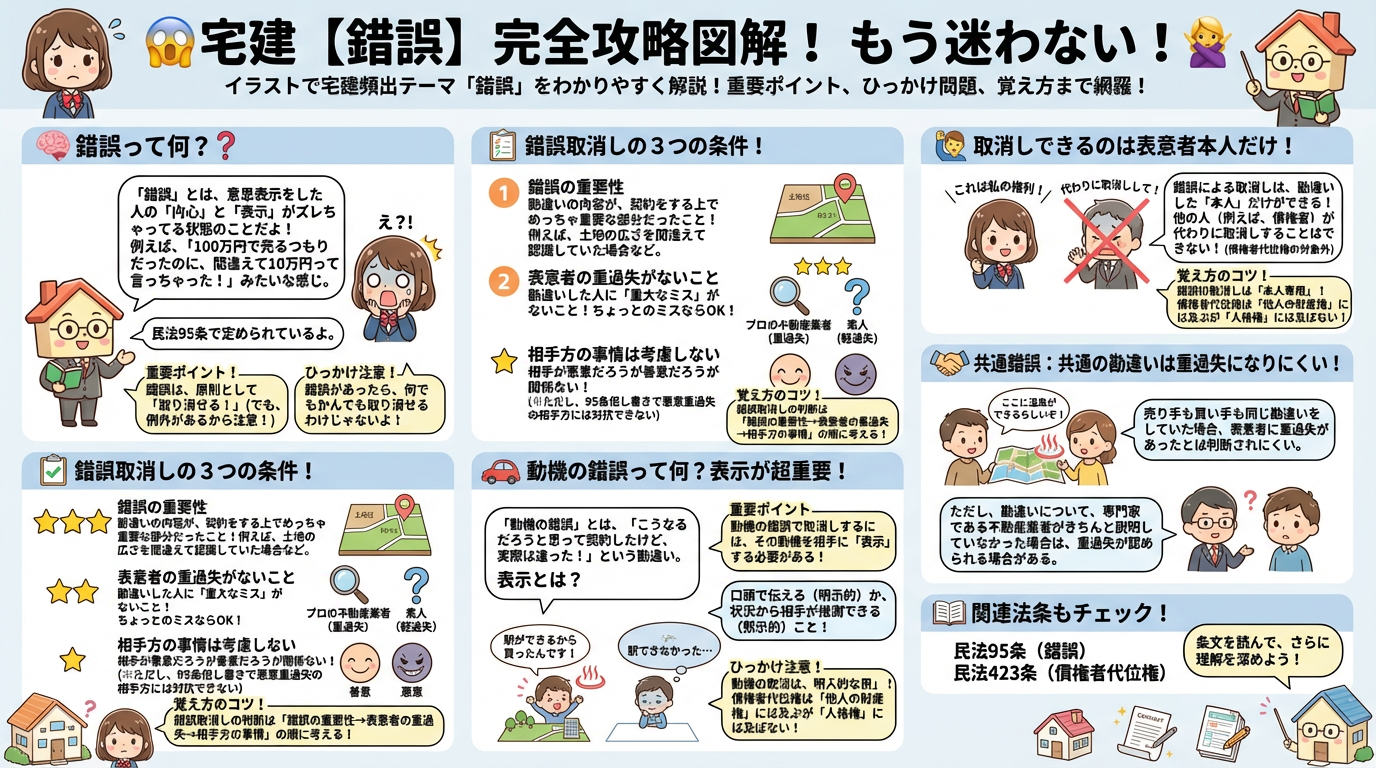錯誤の完全図解の図解|民法(権利関係)