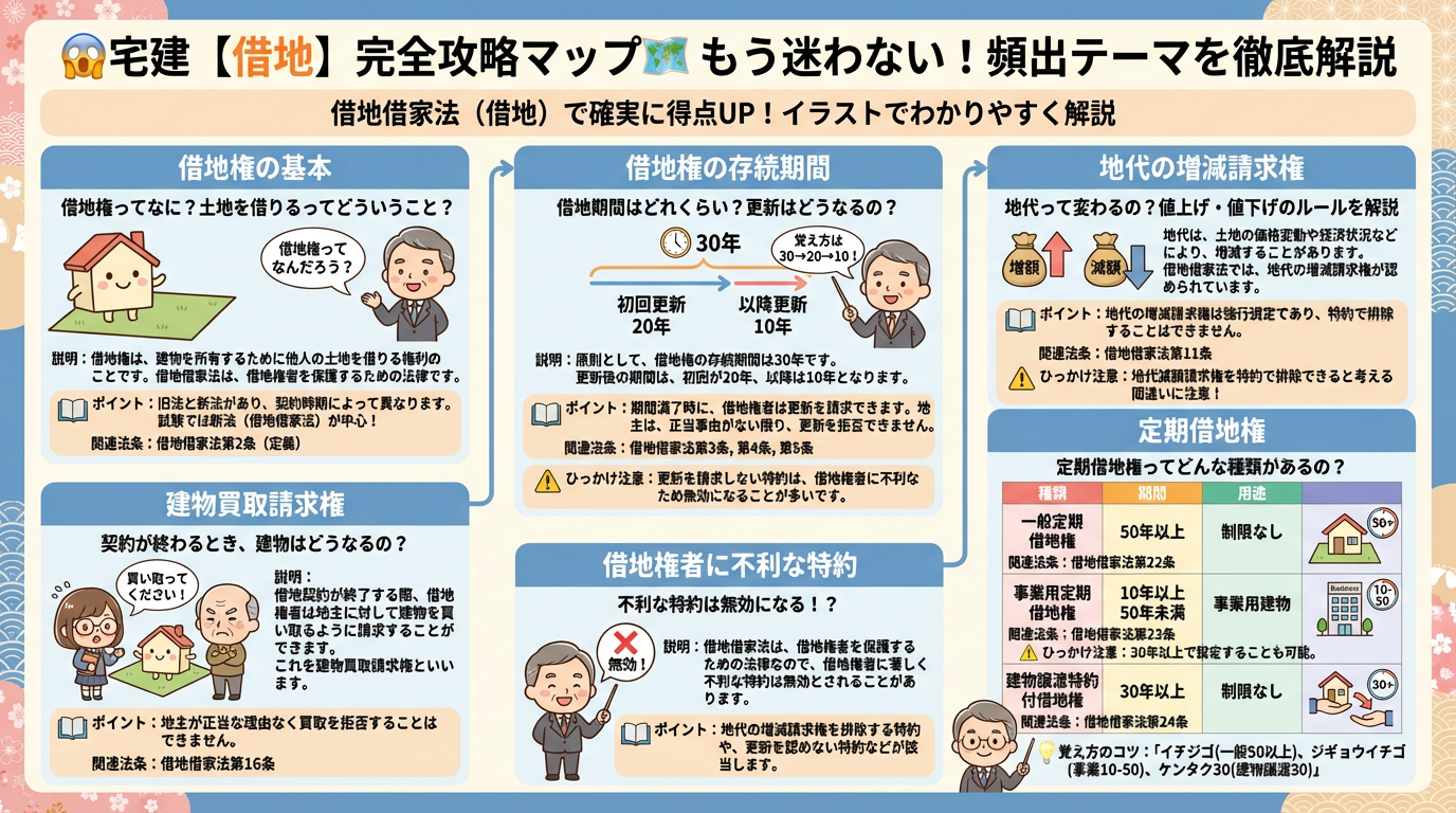 借地借家法（借地）の完全図解の図解｜民法（権利関係）