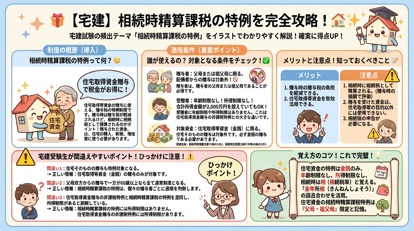 相続時精算課税の特例の完全図解の図解｜宅建業法