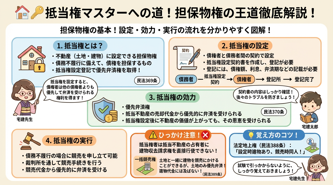 抵当権の基本と実務図解の図解｜民法（権利関係）