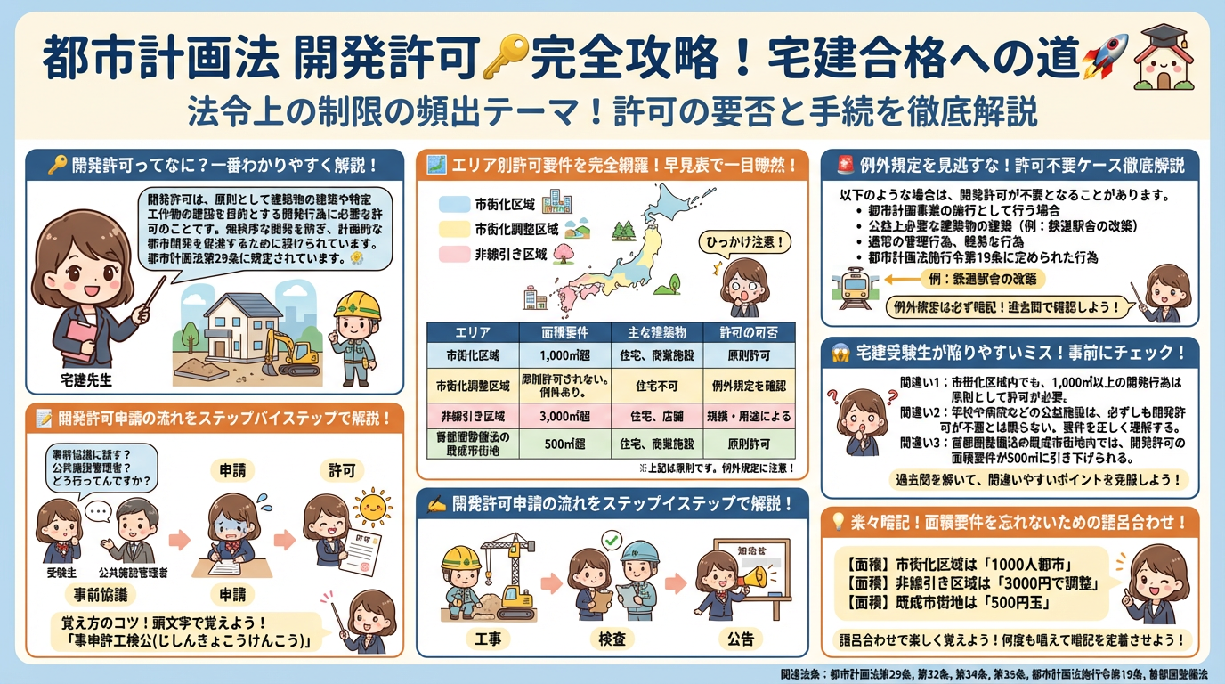都市計画法・開発許可の完全図解の図解｜法令上の制限