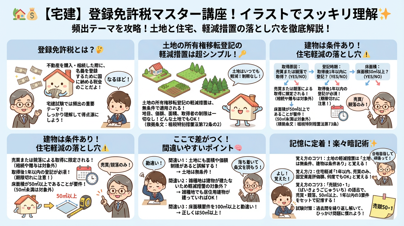 登録免許税の完全図解の図解｜宅建業法