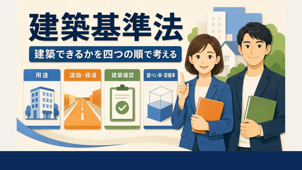 建築基準法：建築できるかを四つの順で考えるの概論講座