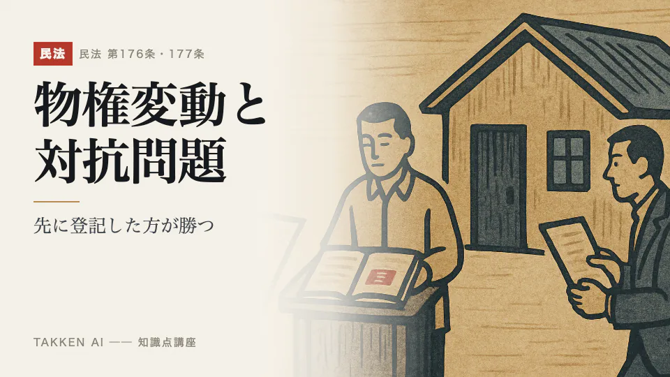 物権変動と対抗問題の3分講座