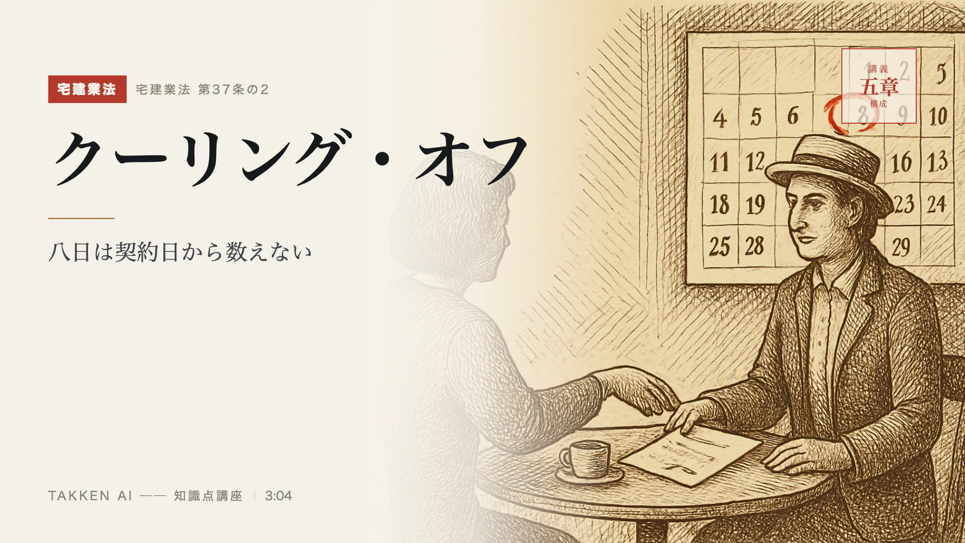 クーリング・オフの3分講座(プレビュー)