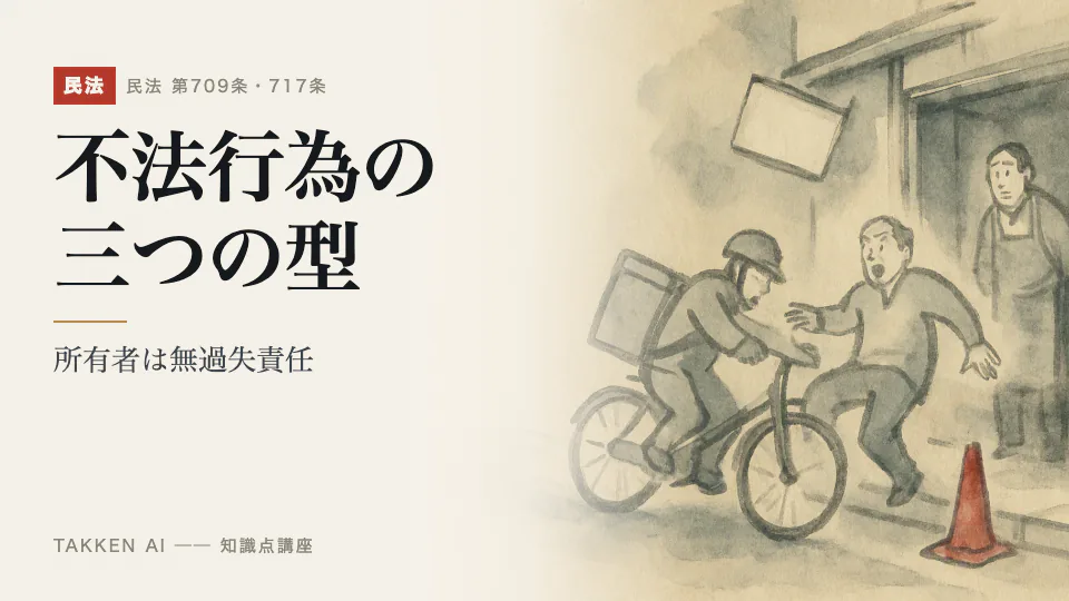 不法行為の三つの型の3分講座