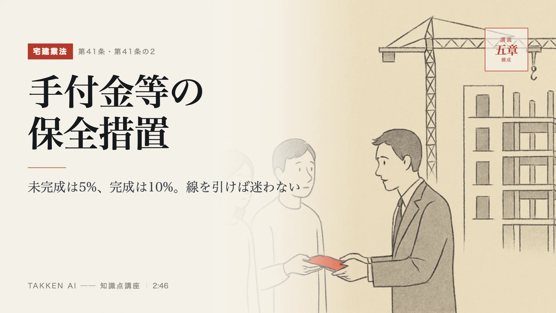 手付金等の保全措置の3分講座(プレビュー)