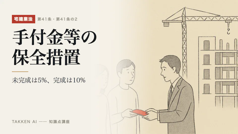 手付金等の保全措置の3分講座