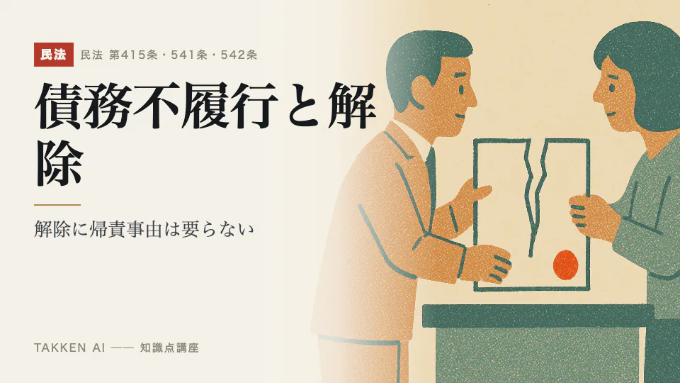 債務不履行と解除の3分講座