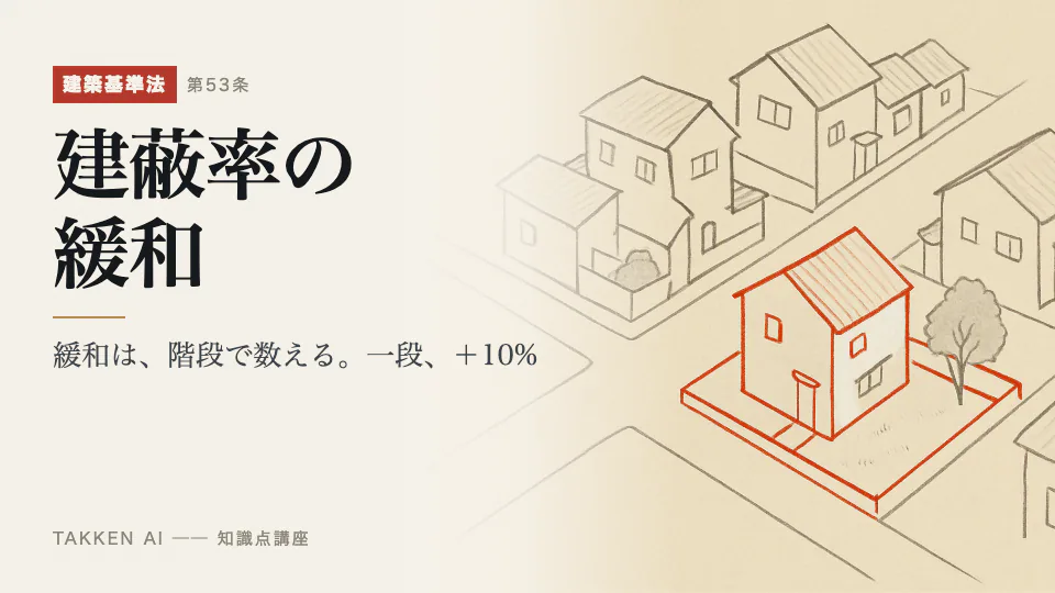 建蔽率の緩和の3分講座