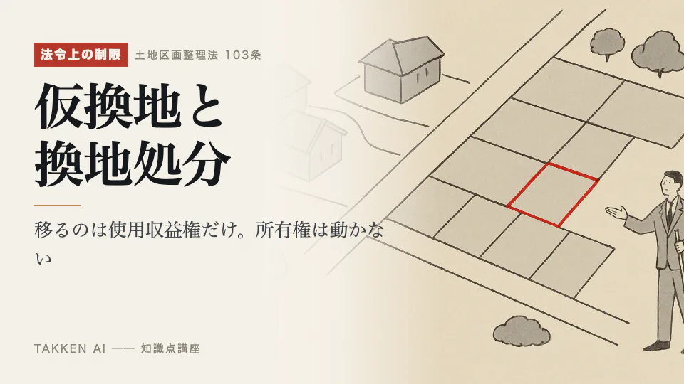 仮換地と換地処分の3分講座