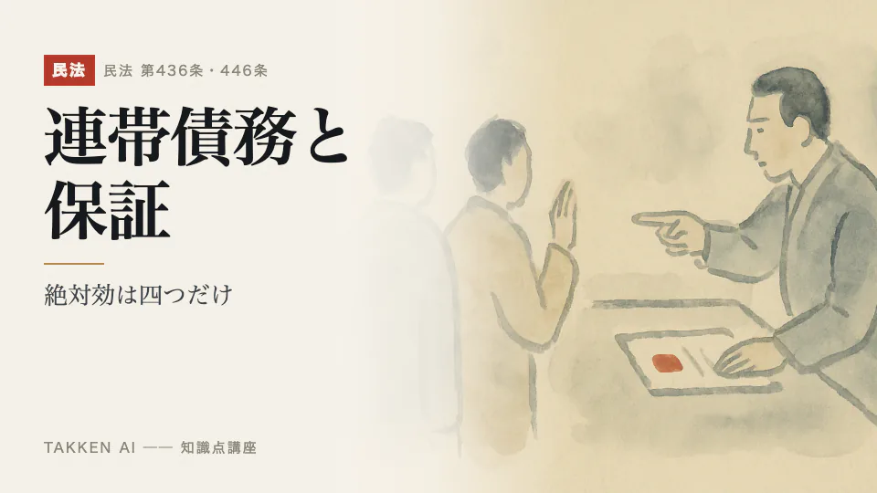 連帯債務と保証の3分講座