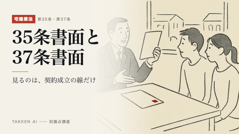 35条書面と37条書面の3分講座