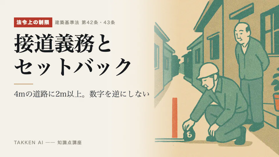接道義務とセットバックの3分講座