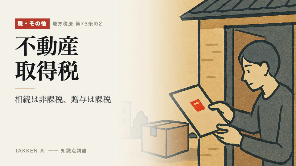 不動産取得税の3分講座
