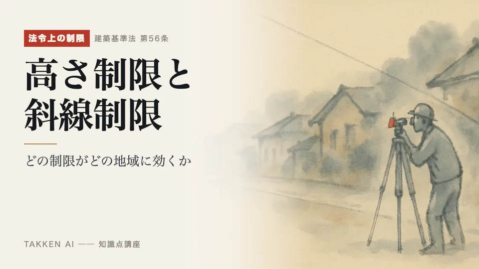 高さ制限と斜線制限の3分講座