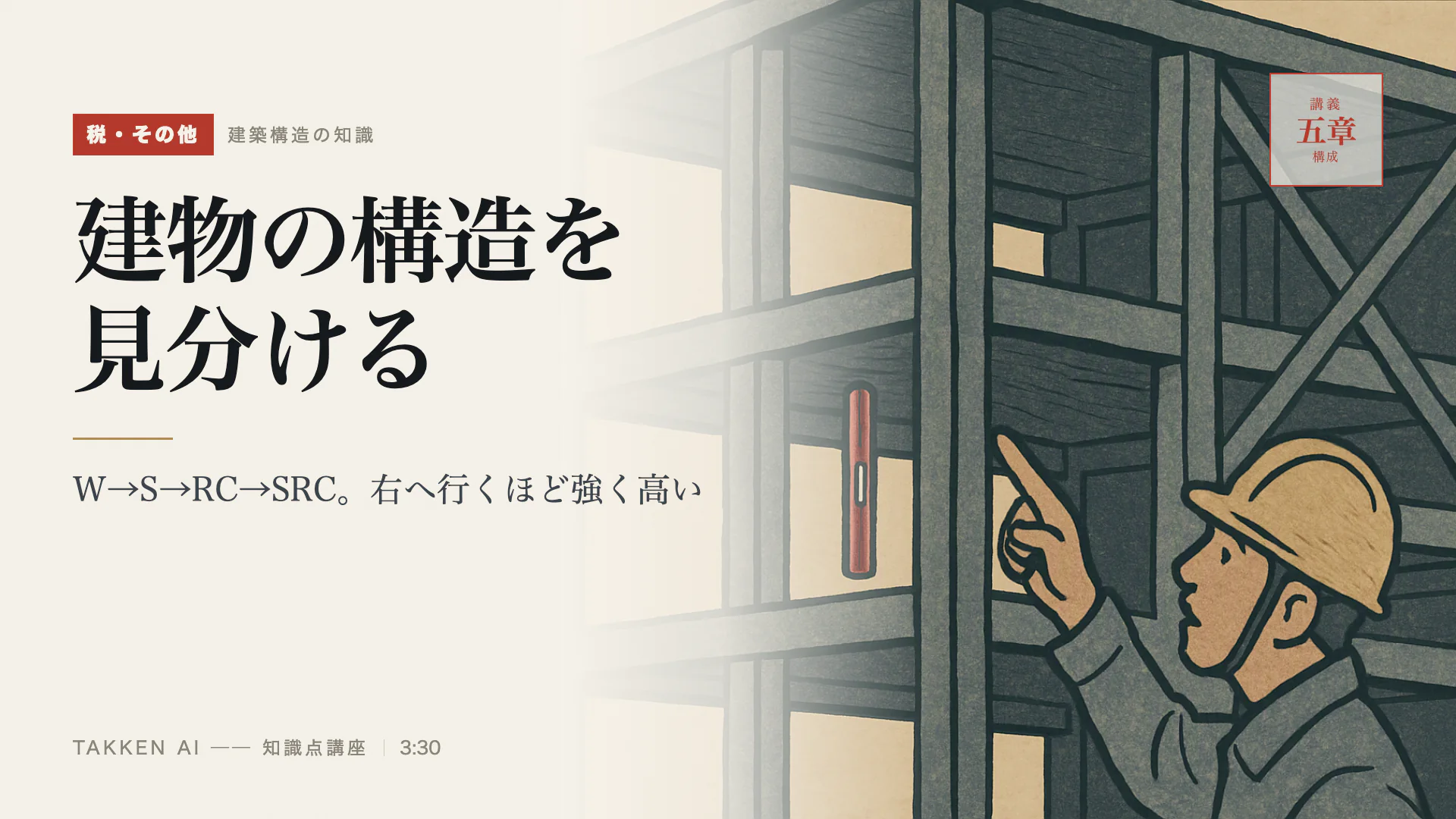 建物の構造を見分けるの3分講座(プレビュー)