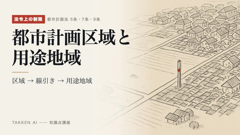 都市計画区域と用途地域の3分講座