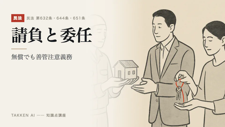 請負と委任の3分講座