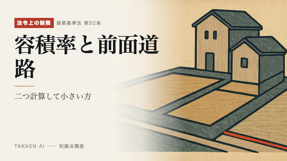 容積率と前面道路の3分講座